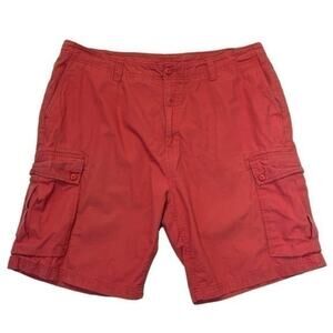 Nautica Modern Fit Cargo Shorts Men’s Size 42W light red cotton